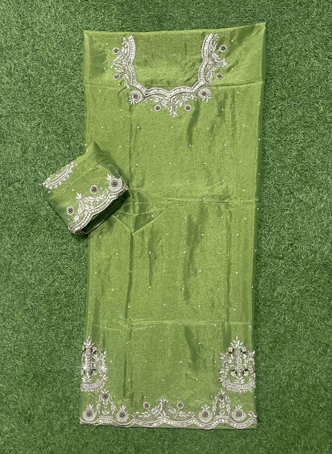 FS562 | Mehandi| Shimmer Suit | Party Wear | Wedding | Jaggo | Ring Ceremony | Festival| F9BCFAA