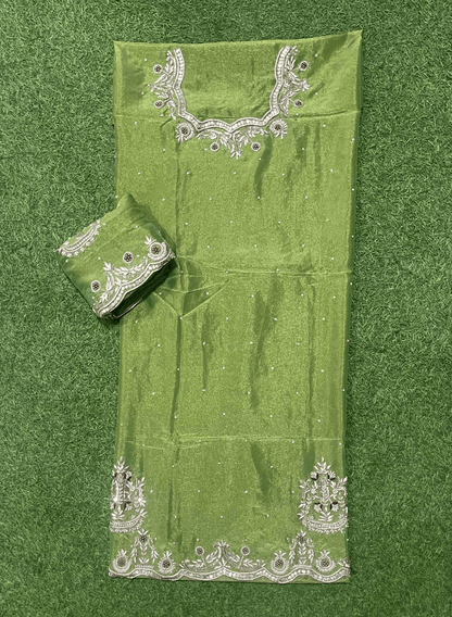 FS562 | Mehandi| Shimmer Suit | Party Wear | Wedding | Jaggo | Ring Ceremony | Festival| F9BCFAA