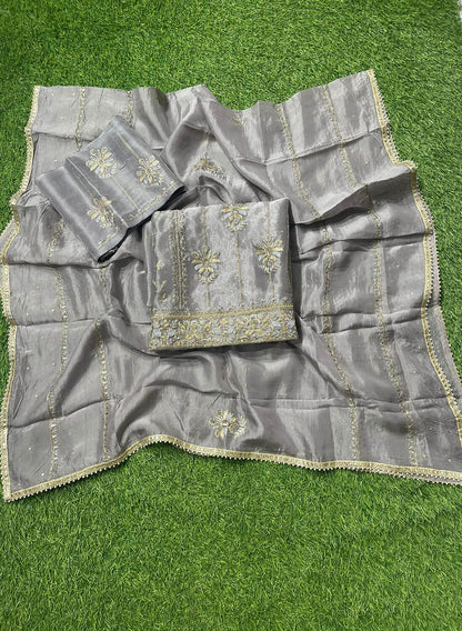 Glass Shimmer Suit | Party Wear | Wedding | Jaggo | Ring Ceremony | Festival