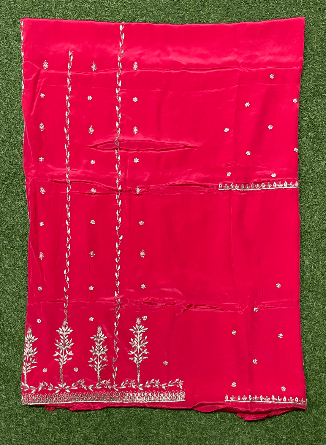 Red Crepe Suit | Bridal | Wedding | Party Wear | Jaggo | Ring Ceremony | Festival | Celebrity |  FS221