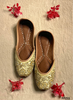 FF211 | Gold | Hand -Work | Punjabi Jutti