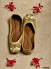 FF206 | Golden | Hand -Work | Punjabi Jutti