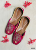 FF172 | Hot-pink | Hand-Work | Punjabi Jutti