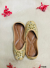 FF216 | Golden  | Hand -Work | Punjabi Jutti