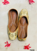 FF238 | Golden | Hand -Work | Punjabi Jutti