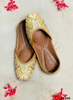 FF240 | Golden    | Hand -Work | Punjabi Jutti