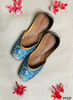 FF137 | Sky-Blue  | Hand-Work | Punjabi Jutti