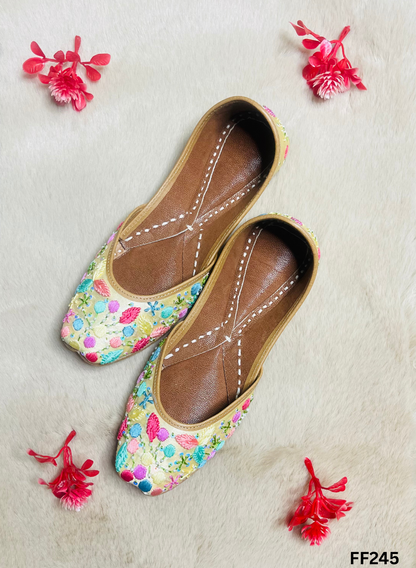 FF245 | Multi-Color   | Hand -Work | Punjabi Jutti