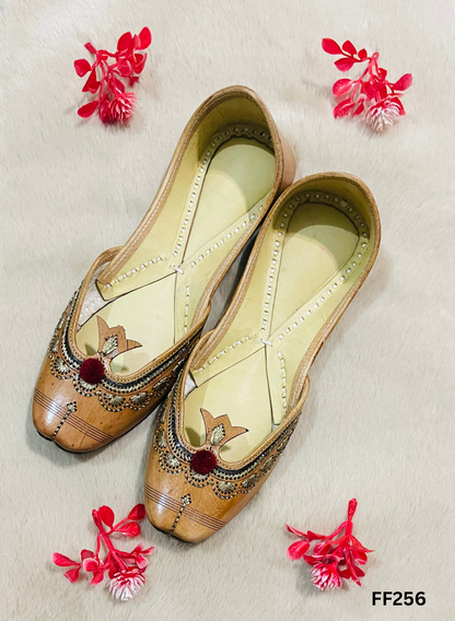 FF256 | Brown  | Leather  | Punjabi Jutti