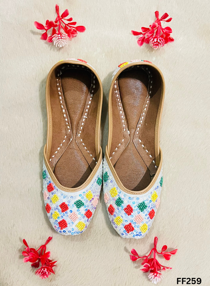 FF259 | Multi-color|  Hand-Work | Punjabi Jutti