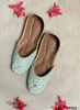 FF223 | Light Sky-Blue| Hand -Work | Punjabi Jutti
