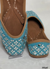 FF147 | Sky-Blue  | Hand-Work | Punjabi Jutti