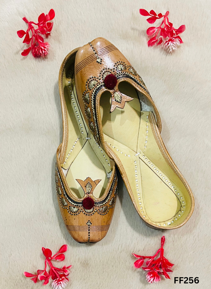 FF256 | Brown  | Leather  | Punjabi Jutti