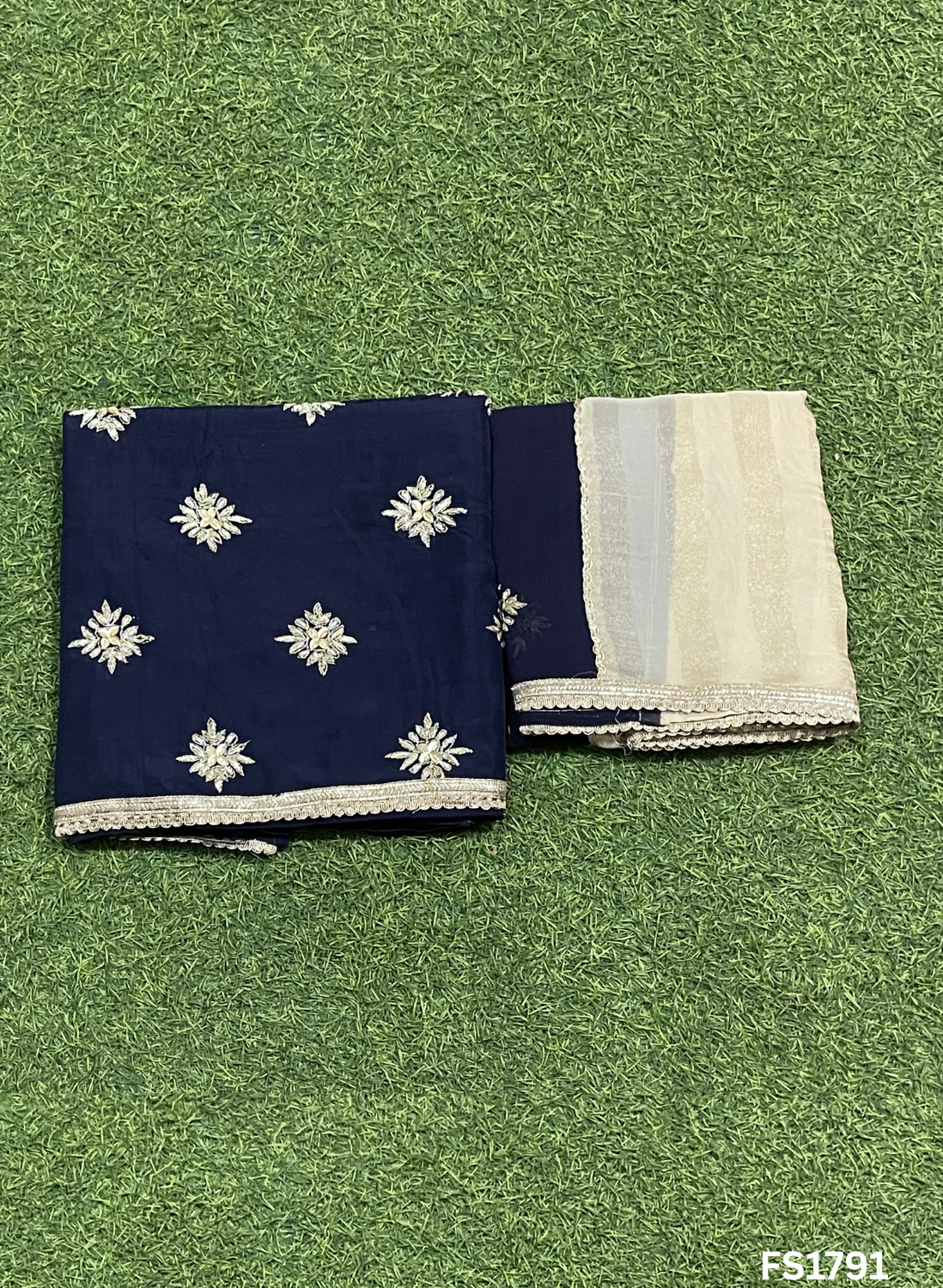 FS1791 | FIROZI | Raw Silk | Party Wear | Wedding | Jaggo | Ring Ceremony | Festival