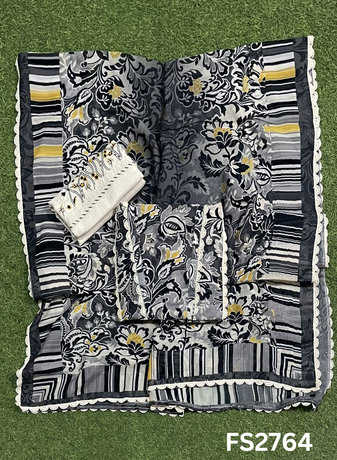 FS2764 | Check Cotton  Suit | Casual wear | Summer Suits | Regular wear