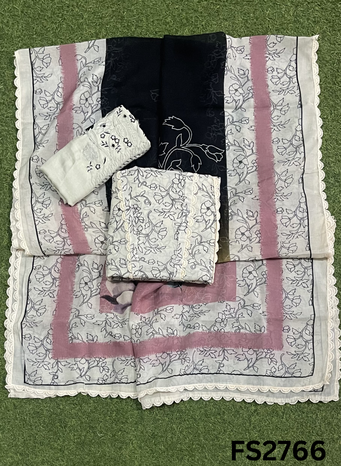 FS2766 | Check Cotton  Suit | Casual wear | Summer Suits | Regular wear