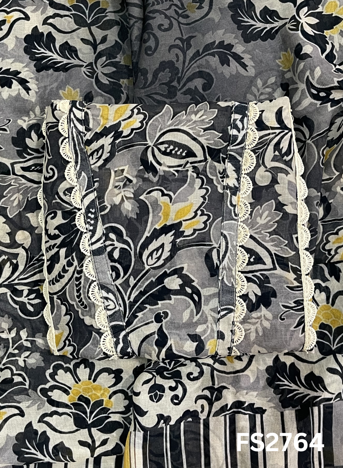 FS2764 | Check Cotton  Suit | Casual wear | Summer Suits | Regular wear