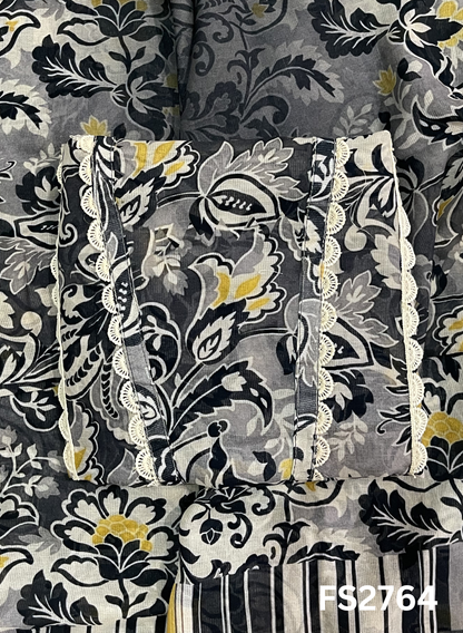 FS2764 | Check Cotton  Suit | Casual wear | Summer Suits | Regular wear