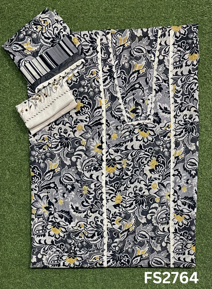 FS2764 | Check Cotton  Suit | Casual wear | Summer Suits | Regular wear