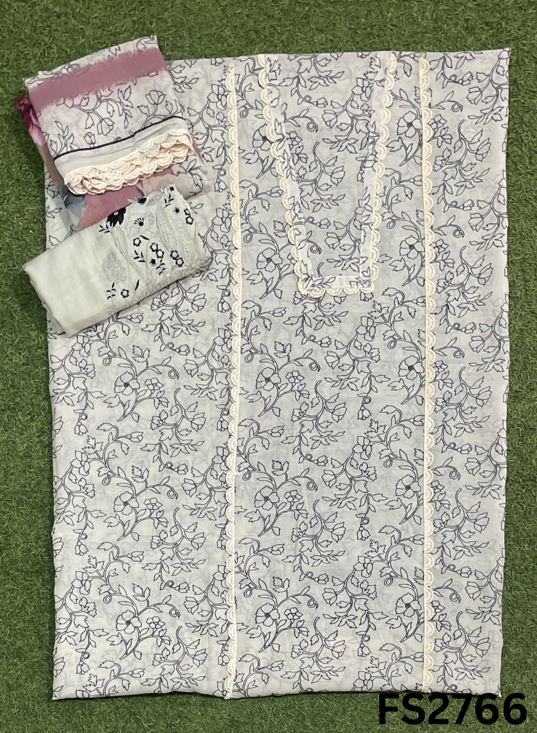 FS2766 | Check Cotton  Suit | Casual wear | Summer Suits | Regular wear
