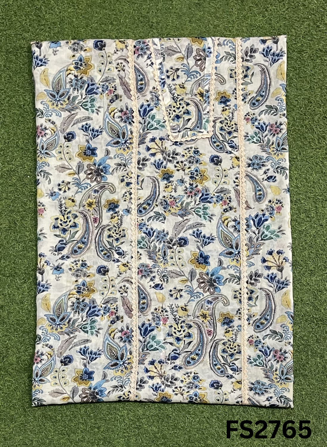 FS2765 | Check Cotton  Suit | Casual wear  | Summer Suits | Regular  wear