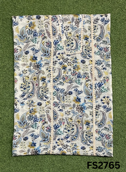 FS2765 | Check Cotton  Suit | Casual wear  | Summer Suits | Regular  wear