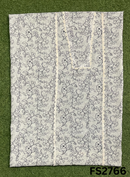 FS2766 | Check Cotton  Suit | Casual wear | Summer Suits | Regular wear
