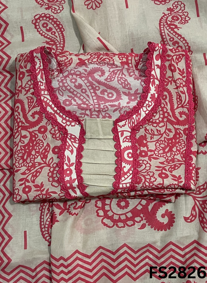 FS2826 |  Pure Mul-Cotton | Casual wear | Summer Suits | Regular wear