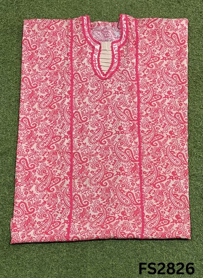 FS2826 |  Pure Mul-Cotton | Casual wear | Summer Suits | Regular wear