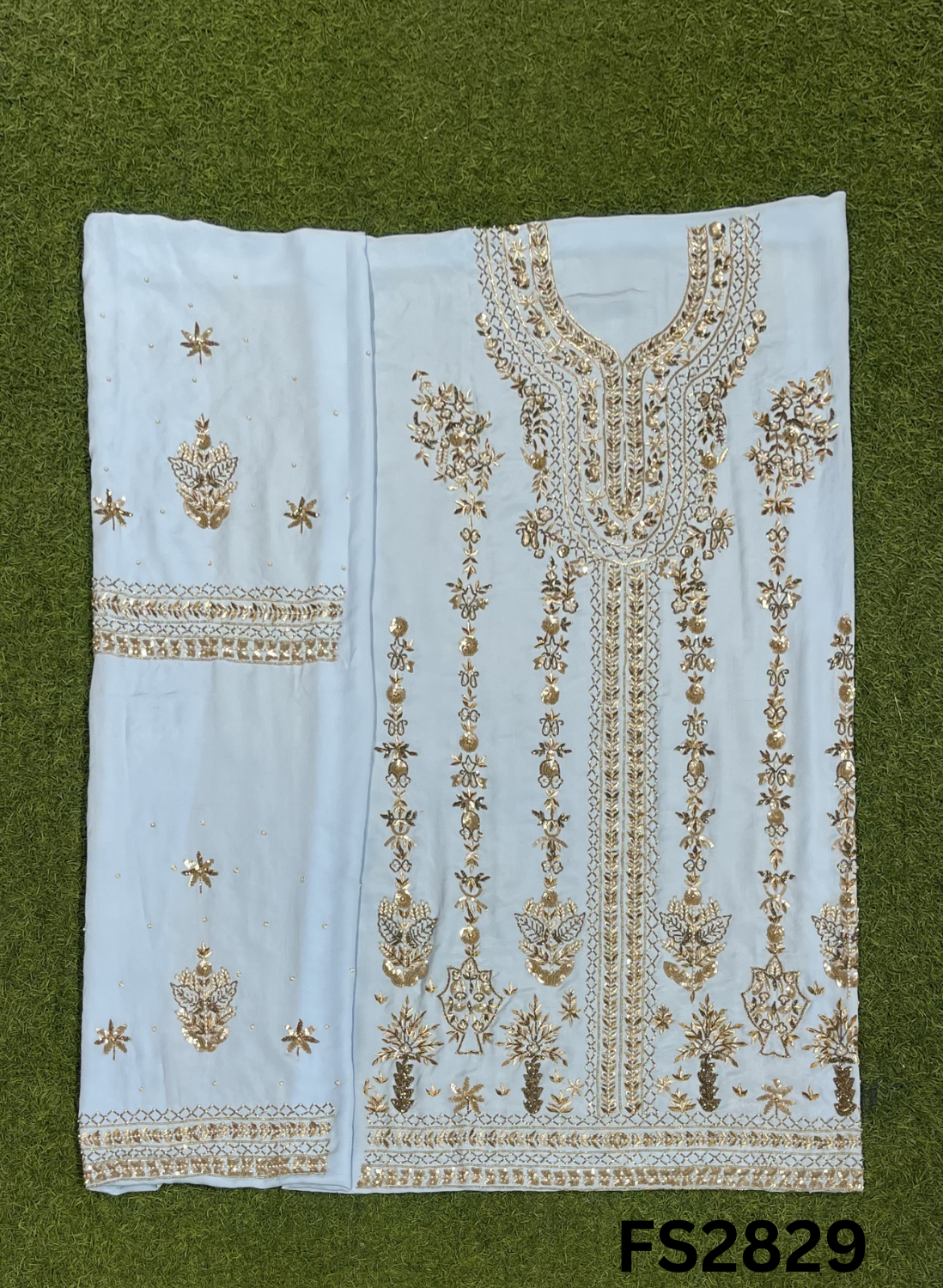 FS2829 | Pure Crepe Suit | Bridal Suit | Party Wear | Wedding | Festival | Celebrity | Ring Ceremony