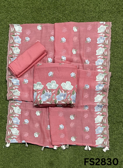 FS2830 | Pure Mal Chanderi  Cotton Suit | Casual wear  | Summer Suits | Regular wear