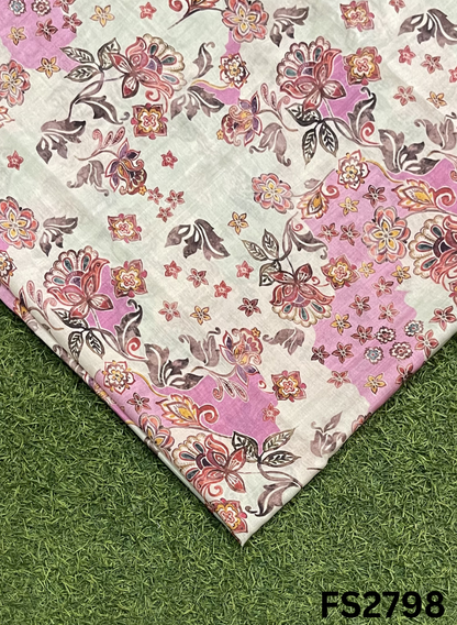 FS2798 | Pure Mal Chanderi Cotton Suit | Casual wear | Summer Suits | Regular wear