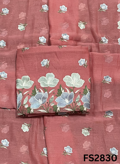 FS2830 | Pure Mal Chanderi  Cotton Suit | Casual wear  | Summer Suits | Regular wear