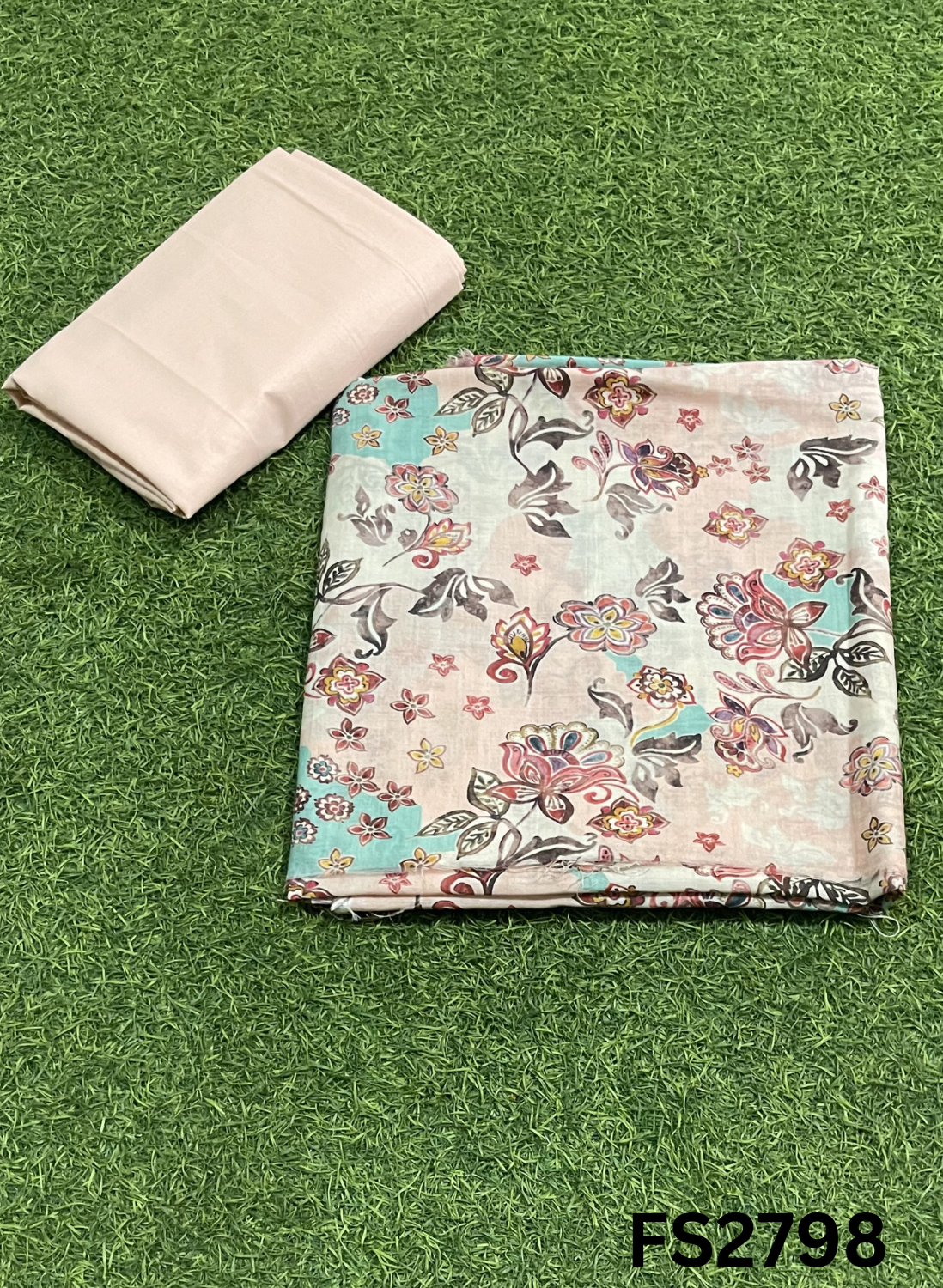 FS2798 | Pure Mal Chanderi Cotton Suit | Casual wear | Summer Suits | Regular wear