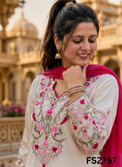 FS2757 | Ruby Cotton Suit | Casual wear  | Summer Suits | Regular  wear