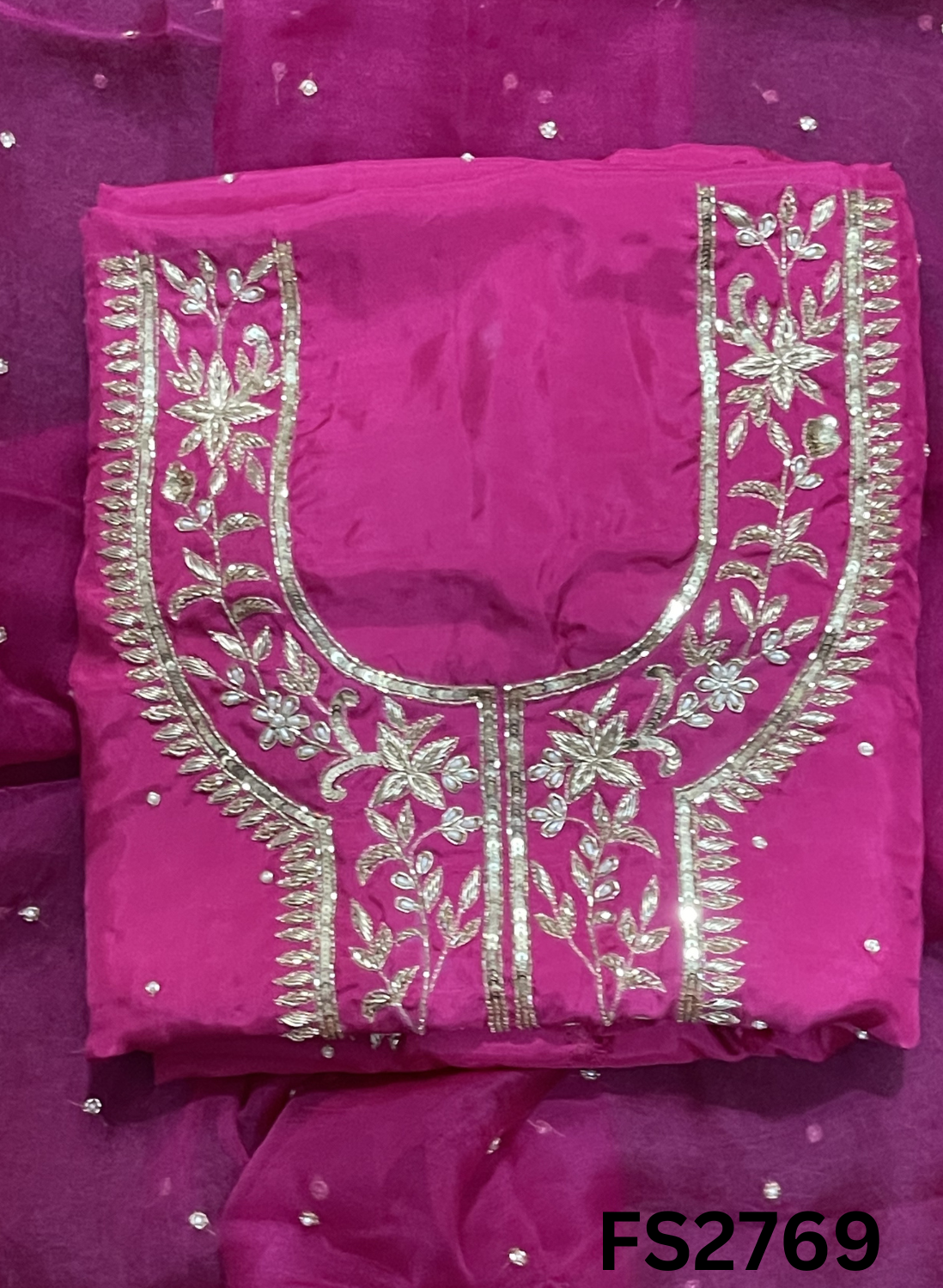 FS2769 | Silk | Party Wear | Wedding | Jaggo | Ring Ceremony | Festival |