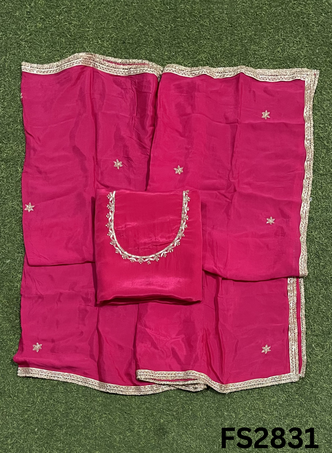 FS2831  | Silk | Party Wear | Wedding | Jaggo | Ring Ceremony | Festival  |