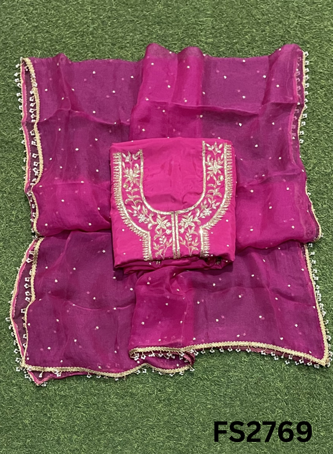 FS2769 | Silk | Party Wear | Wedding | Jaggo | Ring Ceremony | Festival |