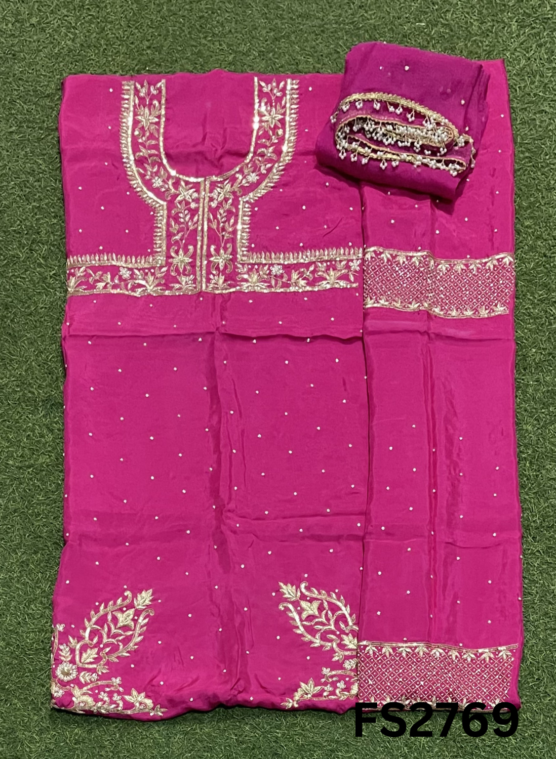 FS2769 | Silk | Party Wear | Wedding | Jaggo | Ring Ceremony | Festival |
