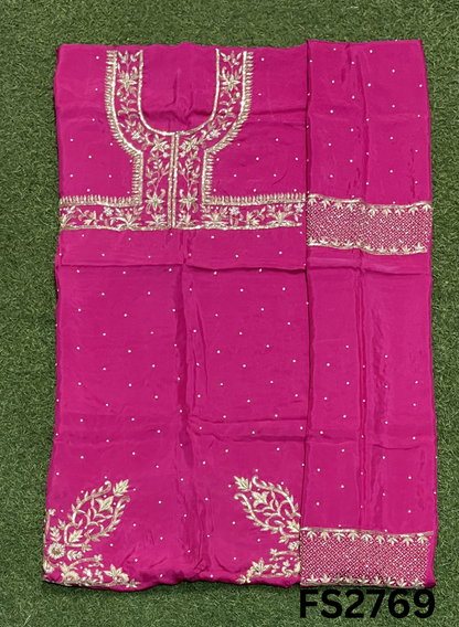 FS2769 | Silk | Party Wear | Wedding | Jaggo | Ring Ceremony | Festival |
