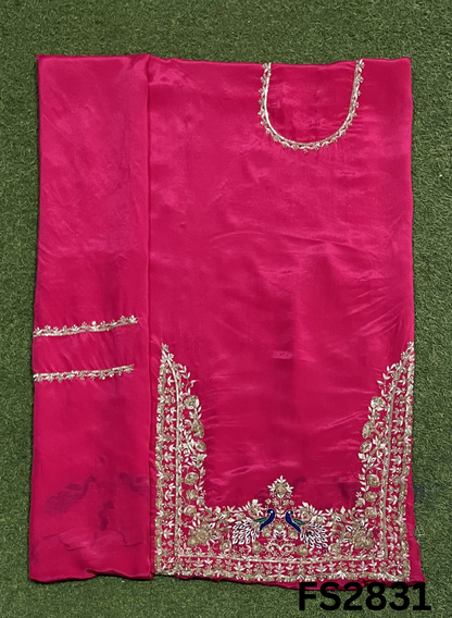 FS2831  | Silk | Party Wear | Wedding | Jaggo | Ring Ceremony | Festival  |