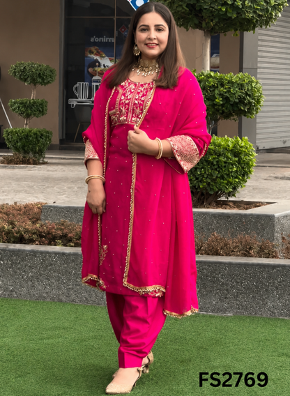 FS2769 | Silk | Party Wear | Wedding | Jaggo | Ring Ceremony | Festival |