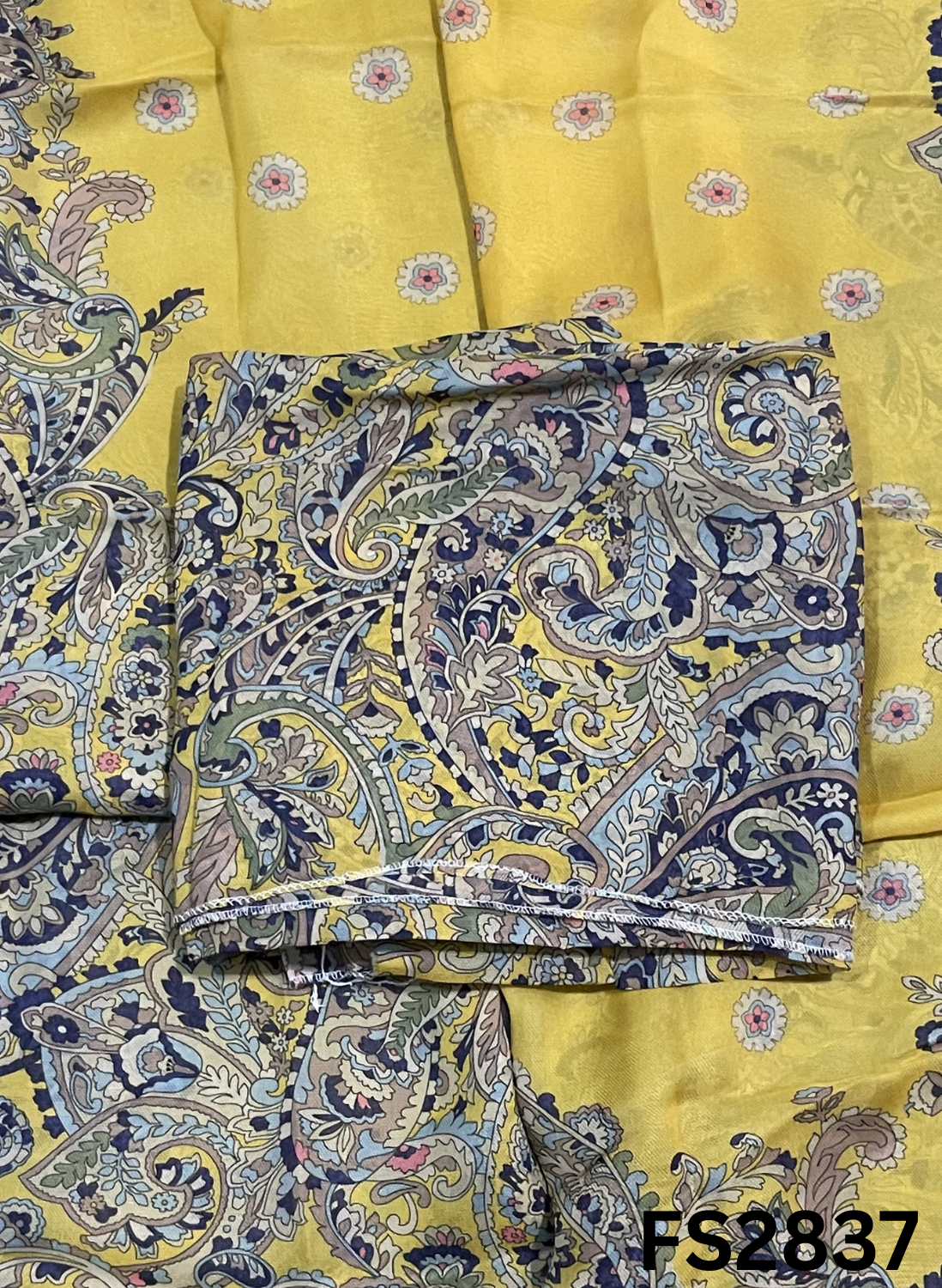 FS2837 | Twill Organza Suit | Party Wear | Wedding | Jaggo | Ring Ceremony | Festival