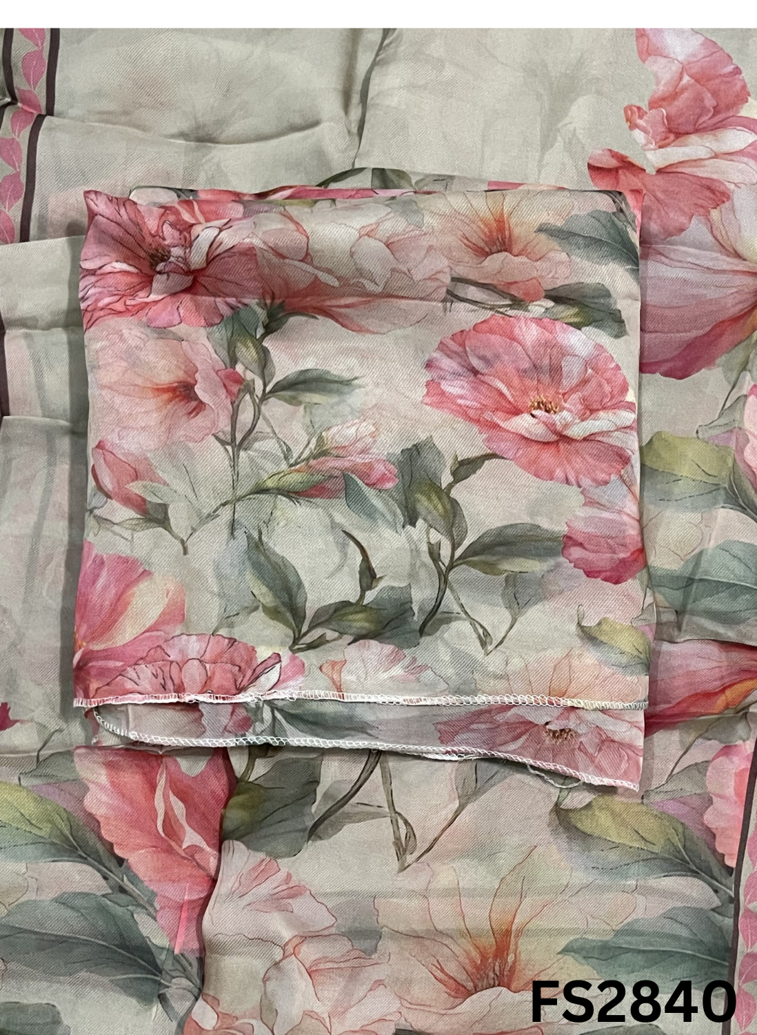 FS2840 | Twill  Organza Suit | Party Wear | Wedding | Jaggo | Ring Ceremony | Festival