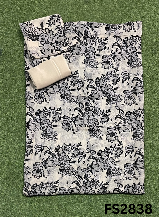 FS2838 | Twill  Organza Suit | Party Wear | Wedding | Jaggo | Ring Ceremony | Festival