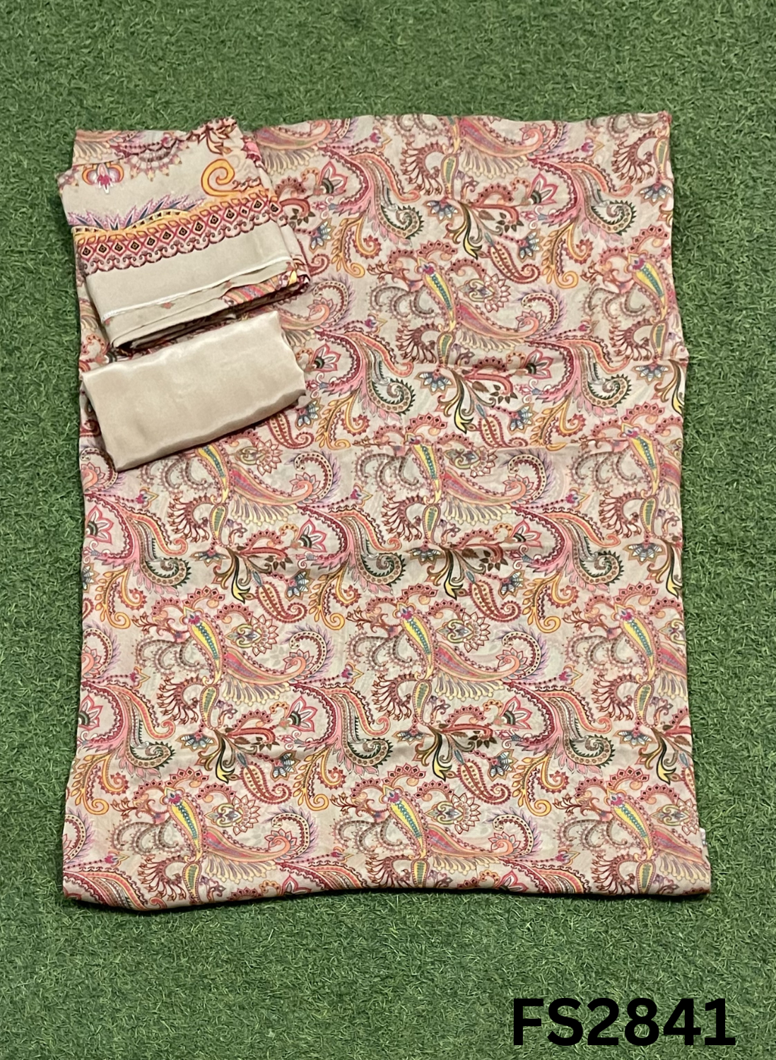 FS2841 | Twill  Organza Suit | Party Wear | Wedding | Jaggo | Ring Ceremony | Festival