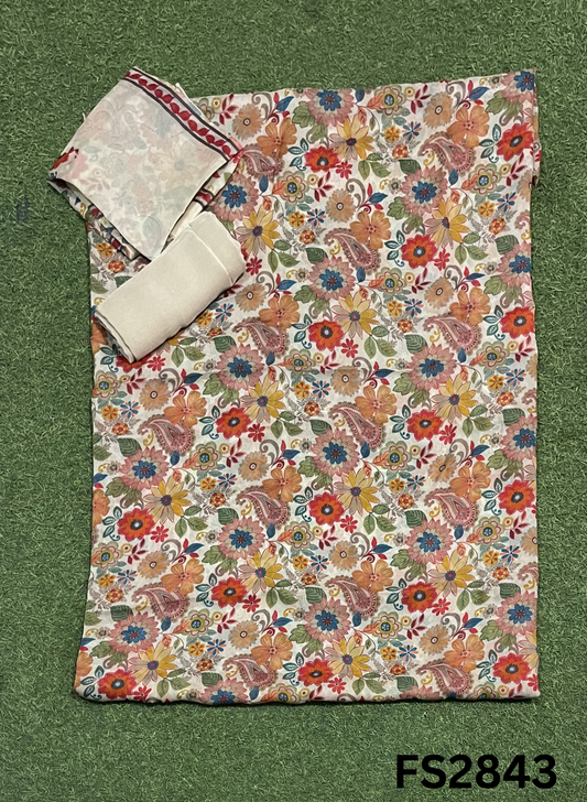 FS2843 | Twill  Organza Suit | Party Wear | Wedding | Jaggo | Ring Ceremony | Festival
