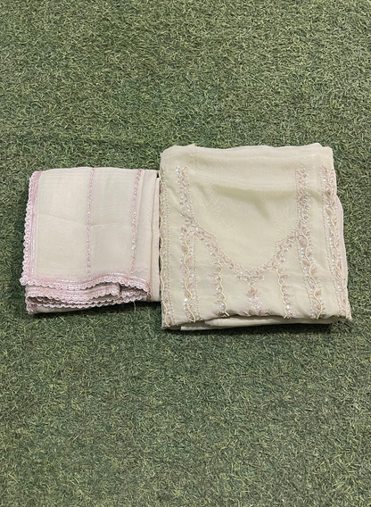 FS2017 | Baby-Pink | Organza | Suit | Wedding | Party Wear | Ring Ceremony | Festival Suit | Allover suit