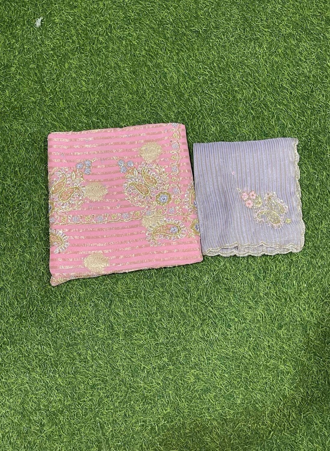 Peach and Pista Shimmer  Suit | Party Wear | Wedding | Jaggo | Ring Ceremony | Festival  | FS399