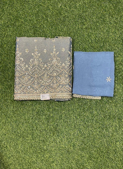 Pista Shimmer  Suit | Party Wear | Wedding | Jaggo | Ring Ceremony | Festival | FS390